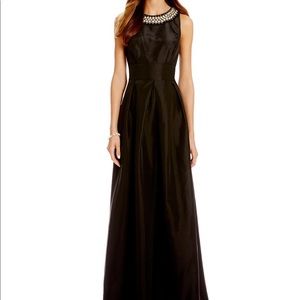 NWT! Black Taffeta Gown